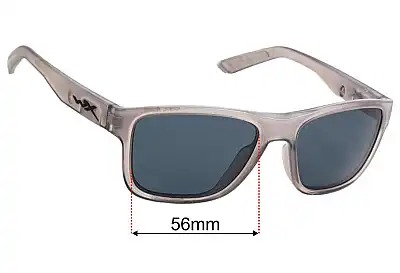 Wiley X Ovation Replacement Lenses 56mm wide 