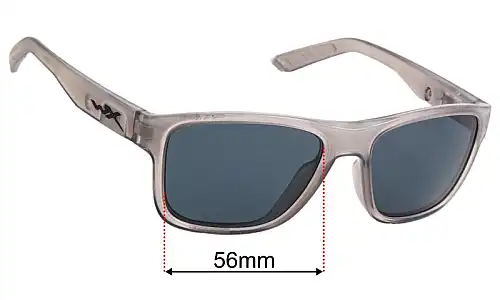 Wiley X Ovation Lentes de Repuesto 56mm wide 
