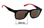 Sunglass Fix Replacement Lenses for Armani Exchange AX 4135SF - 59mm Wide 