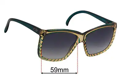 Christian Dior 2065 Replacement Lenses 59mm wide 