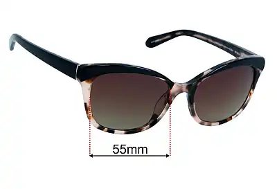 Kate Spade Amara/S Replacement Lenses 55mm wide 