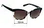 Sunglass Fix Replacement Lenses for Kate Spade Amara/S - 55mm Wide 