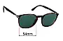 Sunglass Fix Lentes de Repuesto para Persol 3215-S - 54mm Wide 