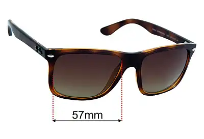 Ray-Ban RB4547 Boyfriend Two Replacement Lenses 57mm wide 