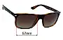 Sunglass Fix Replacement Lenses for Ray-Ban RB4547 Boyfriend Two - 57mm Wide 