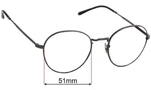 Ray-Ban RB3582 David Ersatzlinsen 51mm wide 