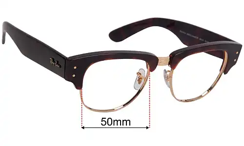 Ray-Ban RB0316-V Mega Clubmaster Optics Ersatzlinsen 50mm wide 