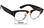 Sunglass Fix Ersatzgläser für Ray-Ban RB0316-V Mega Clubmaster Optics - 50mm Wide 