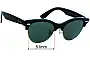 Sunglass Fix Replacement Lenses for Ray-Ban RB2341 Clubmaster Way - 51mm Wide 