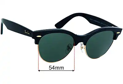 Ray-Ban RB2341 Clubmaster Way Replacement Lenses 54mm wide 