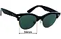 Sunglass Fix Replacement Lenses for Ray-Ban RB2341 Clubmaster Way - 54mm Wide 