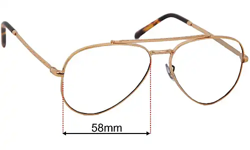 Ray-Ban RB3625-V New Aviator Optics Replacement Lenses 58mm wide 