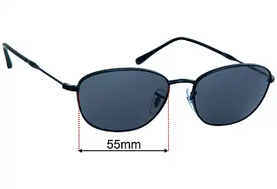Ray-Ban RB3749 Ersatzgläser 55mm wide 