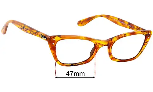Ray-Ban RB5499 Lady Burbank Replacement Lenses 47mm wide 