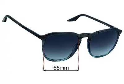 Ray-Ban RB2203 Replacement Lenses 55mm wide 