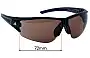 Sunglass Fix Ersatzgläser für Adidas A403 Evil Eye Halfrim L - 72mm Wide 