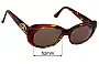 Sunglass Fix Replacement Lenses for Blumarine BM 627 - 52mm Wide 