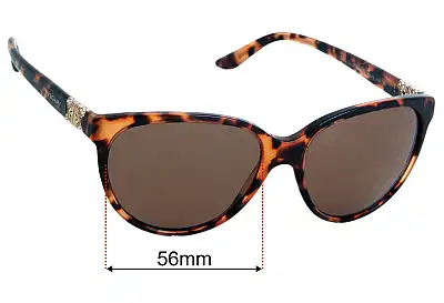 Bvlgari 8166-B Replacement Lenses 56mm wide 