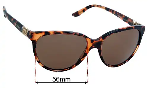 Bvlgari 8166-B Replacement Lenses 56mm wide 