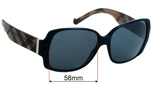 Burberry B B 4105-M Replacement Lenses 58mm wide 