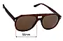 Sunglass Fix Lentes de Repuesto para Caddis RCA - 56mm Wide 