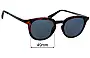 Sunglass Fix Verres de Remplacement pour Cancer Council Scottsdale - 49mm Wide 