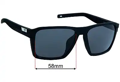 Costa Del Mar Antille Replacement Lenses 58mm wide 