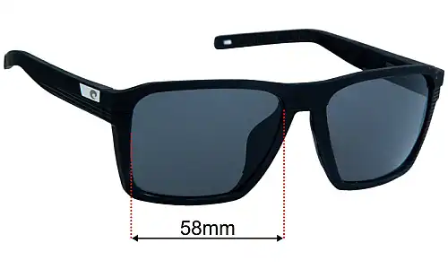 Costa Del Mar Antille Replacement Lenses 58mm wide 