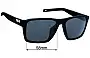 Sunglass Fix Replacement Lenses for Costa Del Mar Antille - 58mm Wide 