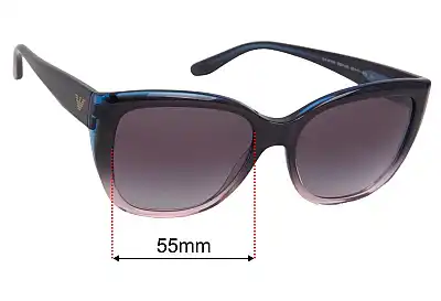 Emporio Armani EA4198 Replacement Lenses 55mm wide 