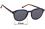 Sunglass Fix Replacement Lenses for Hackett Bespoke HSB867 - 49mm Wide 