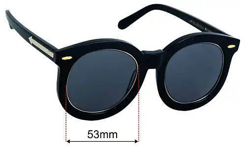 Karen Walker Super Worship Lentilles de Remplacement 53mm wide 