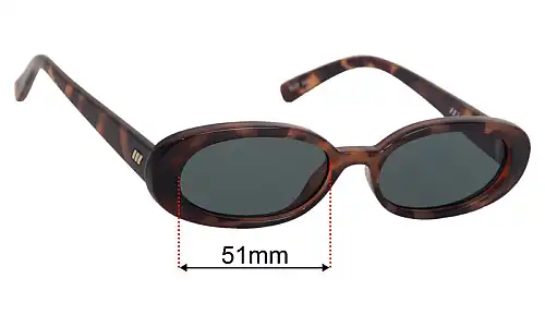 Le Specs Outta Love Replacement Lenses 51mm wide 