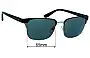 Sunglass Fix Lentes de Repuesto para Marc by Marc Jacobs MMJ 389/S - 55mm Wide 