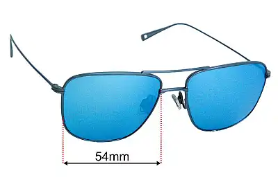 Maui Jim MJ887 Mikioi Verres de Remplacement 54mm wide 