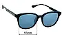 Sunglass Fix Ersatzgläser für Maui Jim MJ647 Ku'ikahi - 55mm Wide 
