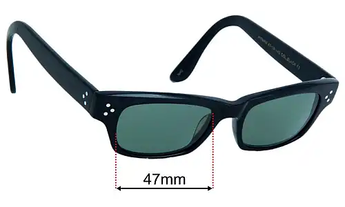 Moscot Hyman Replacement Lenses 47mm wide 