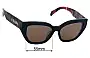Sunglass Fix Replacement Lenses for Prada SPRA09-F - 55mm Wide 