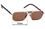 Sunglass Fix Ersatzgläser für Prada SPR58YS - 57mm Wide 