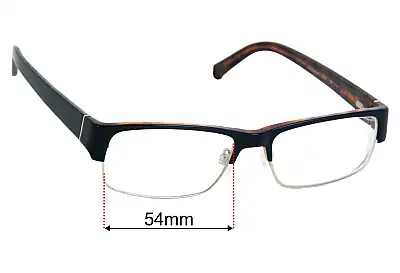 Randy Jackson 1038 Replacement Lenses 54mm wide 