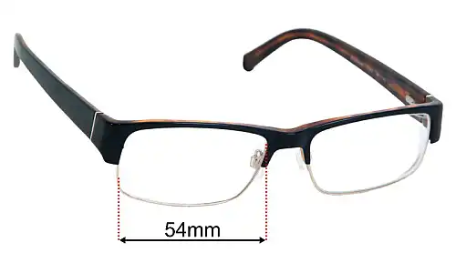 Randy Jackson 1038 Replacement Lenses 54mm wide 