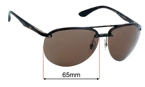 Ray-Ban RB4293-CH Ersatzlinsen 65mm wide 