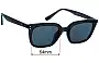 Sunglass Fix Ersatzgläser für Ray-Ban RB4439D - 54mm Wide 
