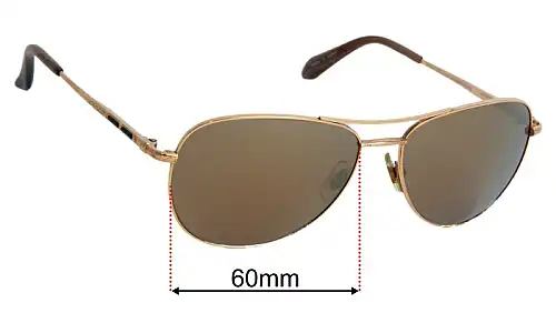 Sama Black Onyx Replacement Lenses 60mm wide 