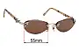 Sunglass Fix Replacement Lenses for Brighton Beautiful Mind - 55mm Wide 