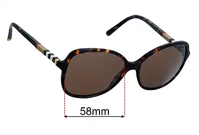 Burberry B 4197 Replacement Lenses 58mm wide 