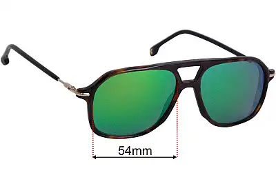 Carrera 239 Pilot Ersatzgläser 54mm wide 