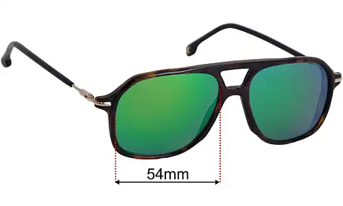 Carrera 239 Pilot Replacement Lenses 54mm wide 