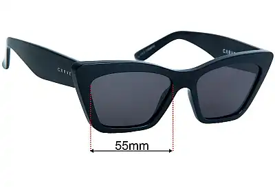 Carve Tahoe Replacement Lenses 55mm wide 