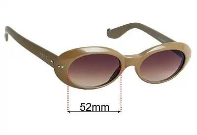 Gucci GG2413/S Replacement Lenses 52mm wide 